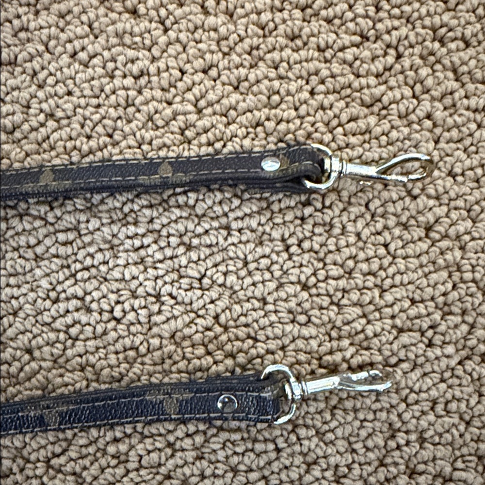 Louis Vuitton Brown and Gold Monogram Strap Hardware
